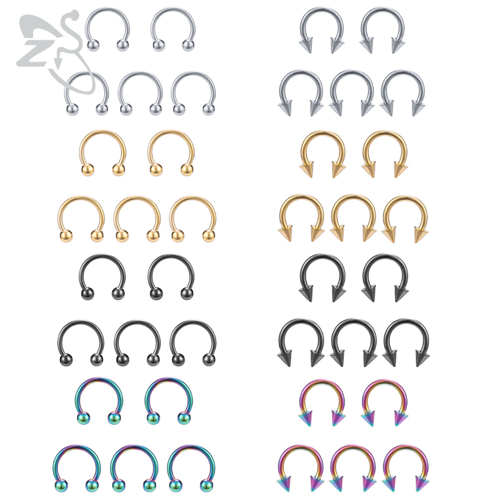 Zs Body Jewelry - ZS Horseshoe 316L Pierścienie do nosa