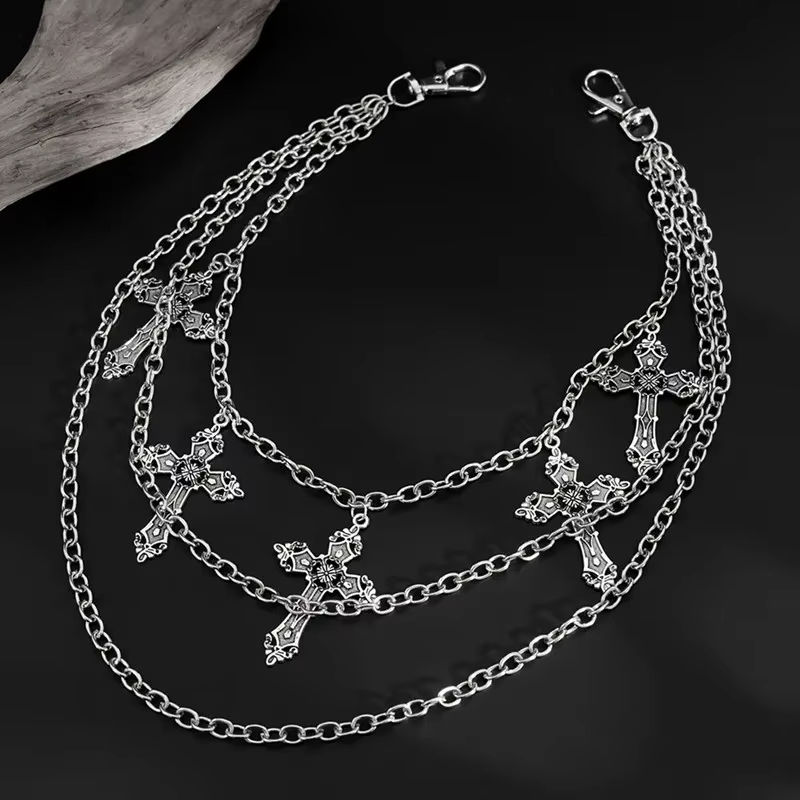 Body Jewelry In Bulk - Modny punkowy metalowy łańcuszek do spodni,