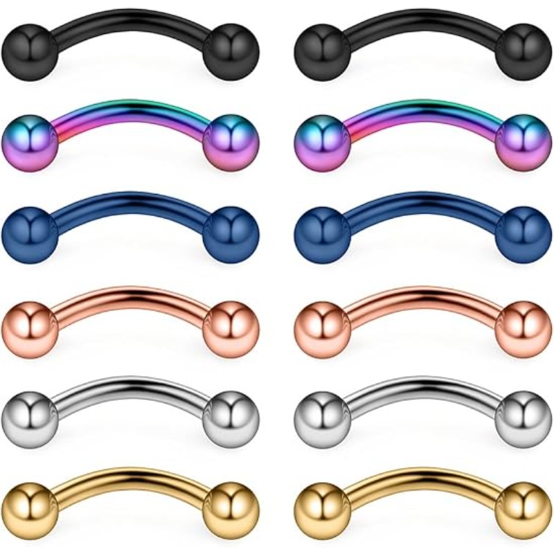 Body Jewelry Surgical Steel - 12 SZTUK 16G Piercingi do ciała