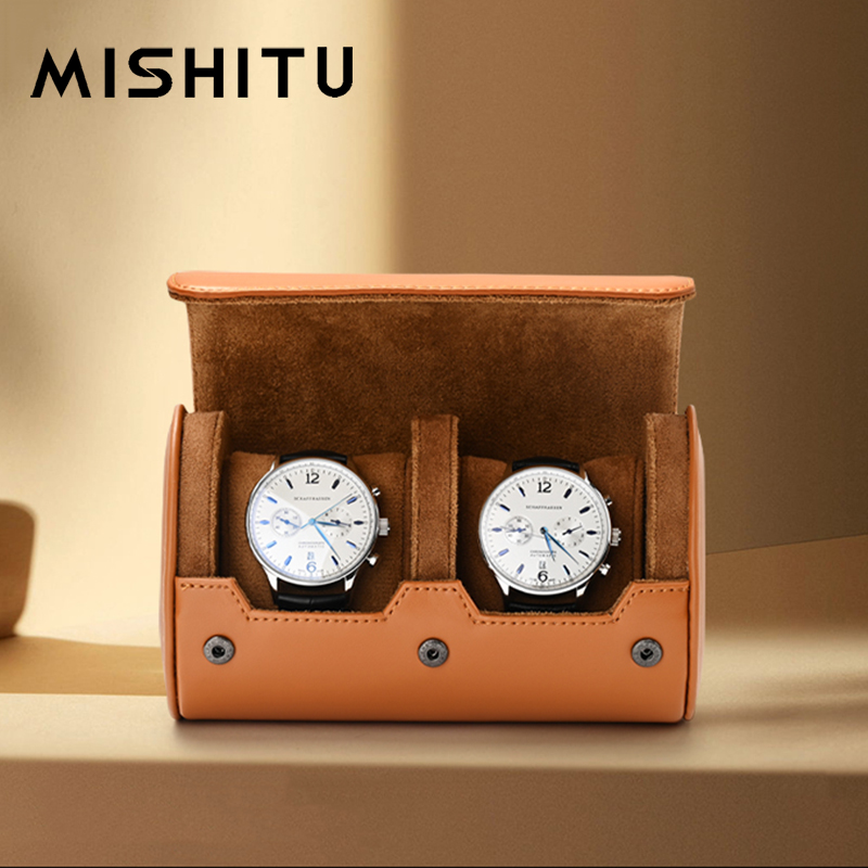 Body Jewelry Organizer - MISHITU 1/2/3-Slot Watch Storage Roll Travel