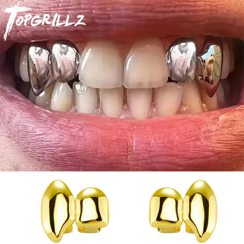 Body Jewelry Tool - TOPGRILLZ Wampirzyce DIY Podwójne Nakładki na