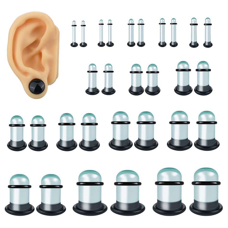 Body Jewelry Ear Plugs - 2 szt. Szklane Rozpychacze do Uszu