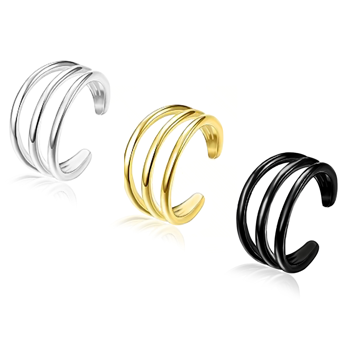 Body Jewelry Hypoallergenic - Hipoalergiczne kolczyki nausznice ze stali nierdzewnej,