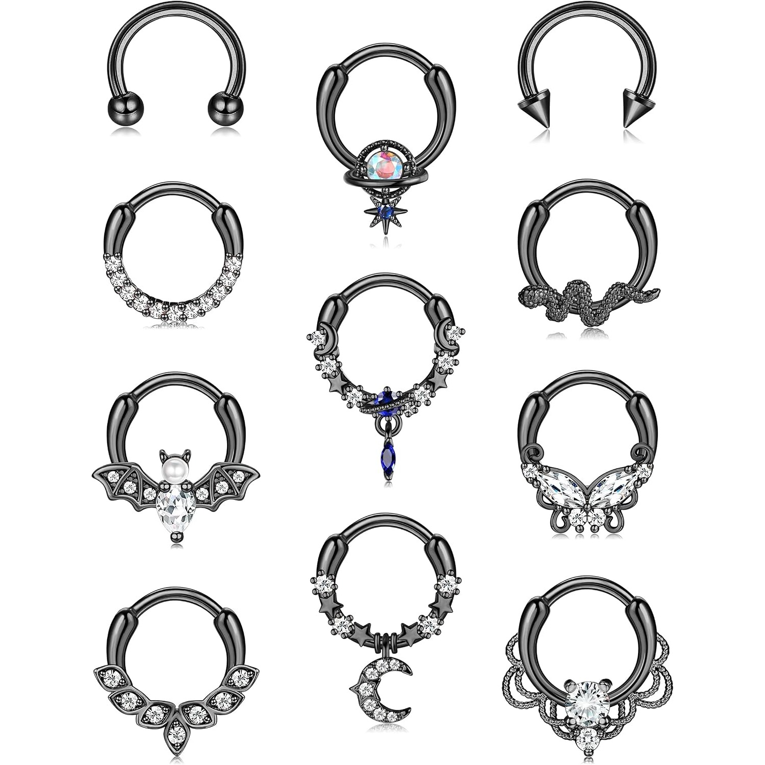 Kolczyki do przegrody nosowej  – Body Jewelry For Sensitive Skin recenzja i cena