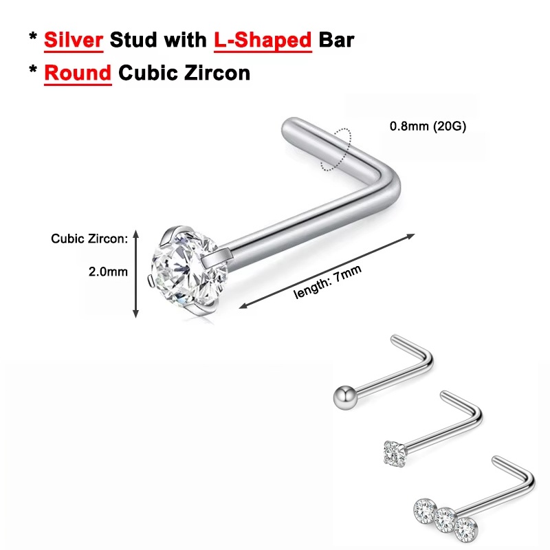 3 sztuki, 20G, pierścionki do  – Body Jewelry Surgical Steel recenzja i cena