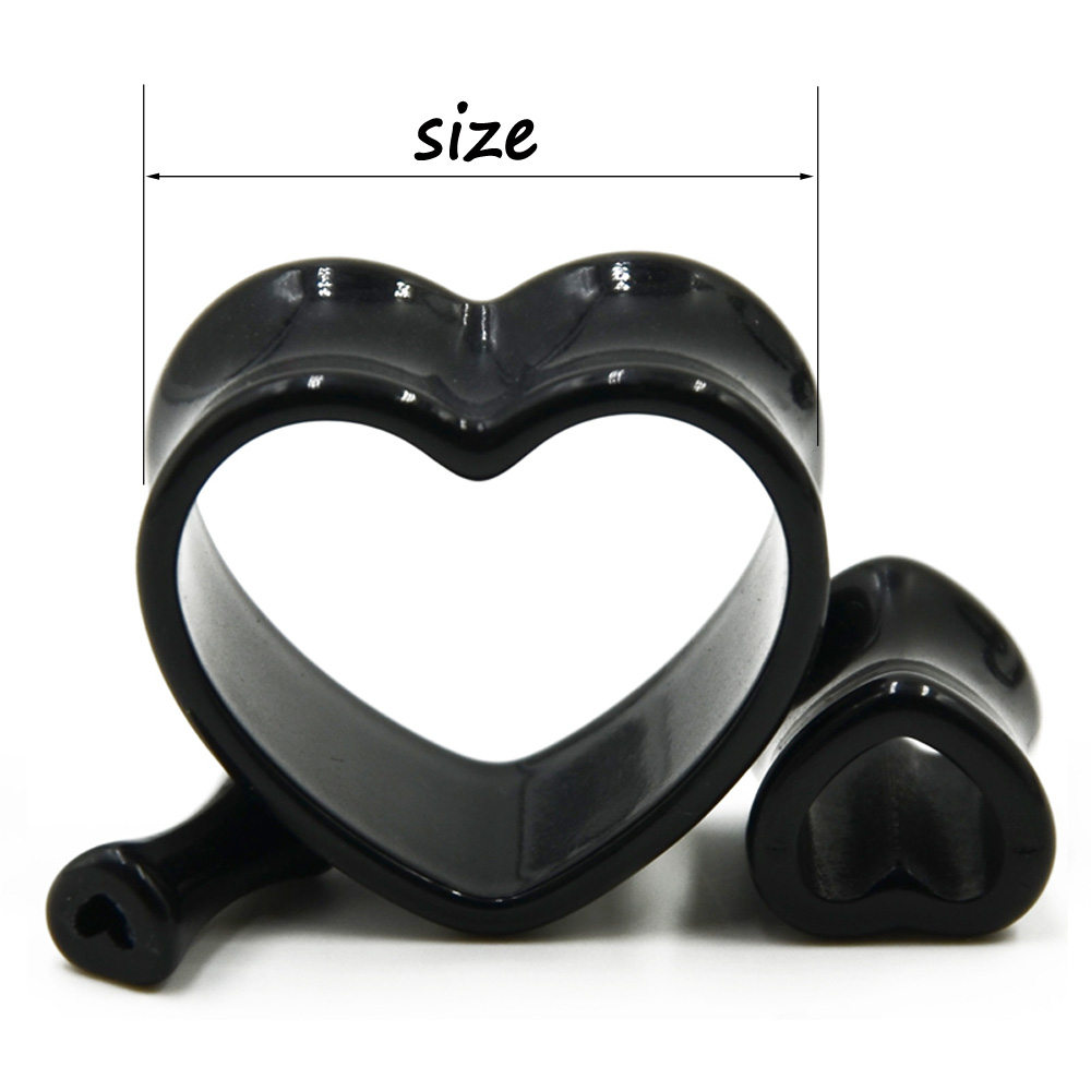 Akrylowa miłość czarny biały w – Body Jewelry Ear Plugs recenzja i cena