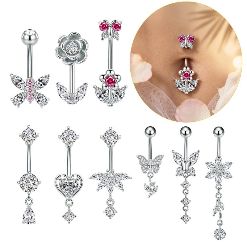 1 szt. Pierścień do pępka z cy – Body Jewelry Hypoallergenic recenzja i cena