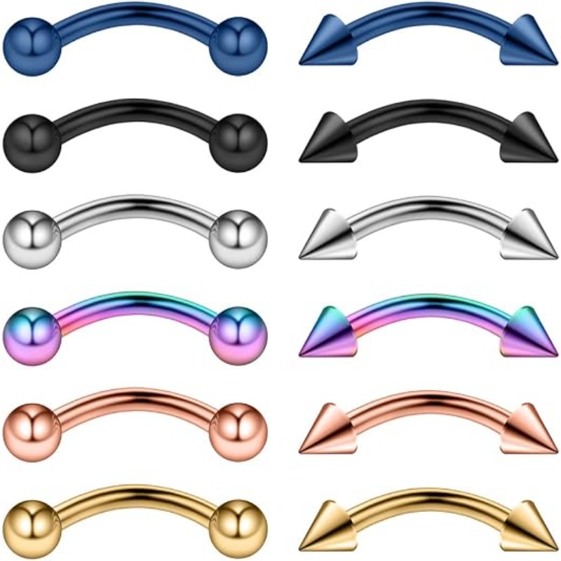 12 SZTUK 16G Piercingi do ciał – Body Jewelry Surgical Steel recenzja i cena