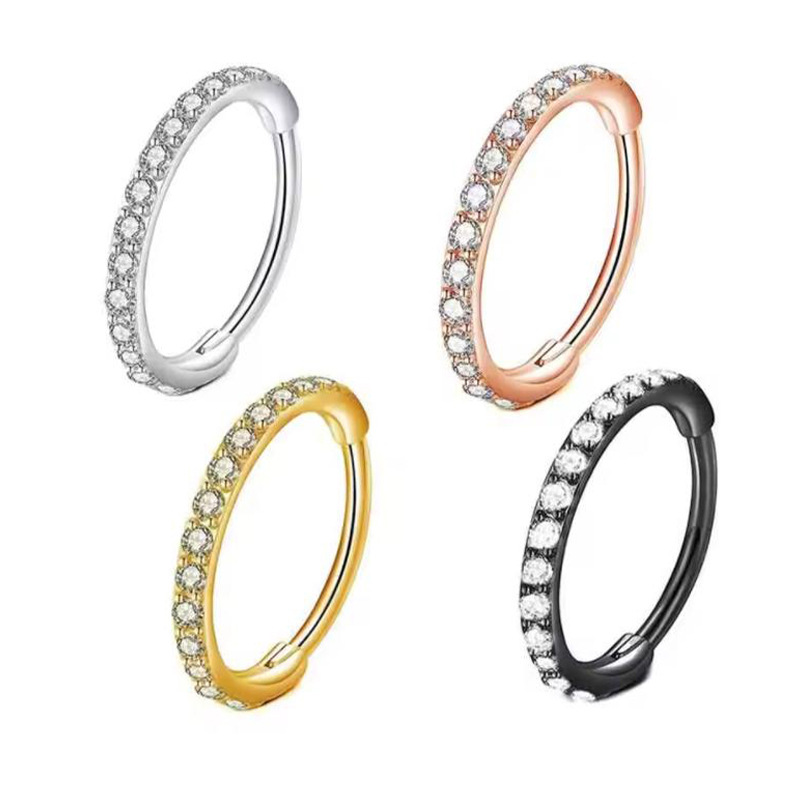 Kolczyk do nosa 16G z przezroc – Body Jewelry Septum recenzja i cena