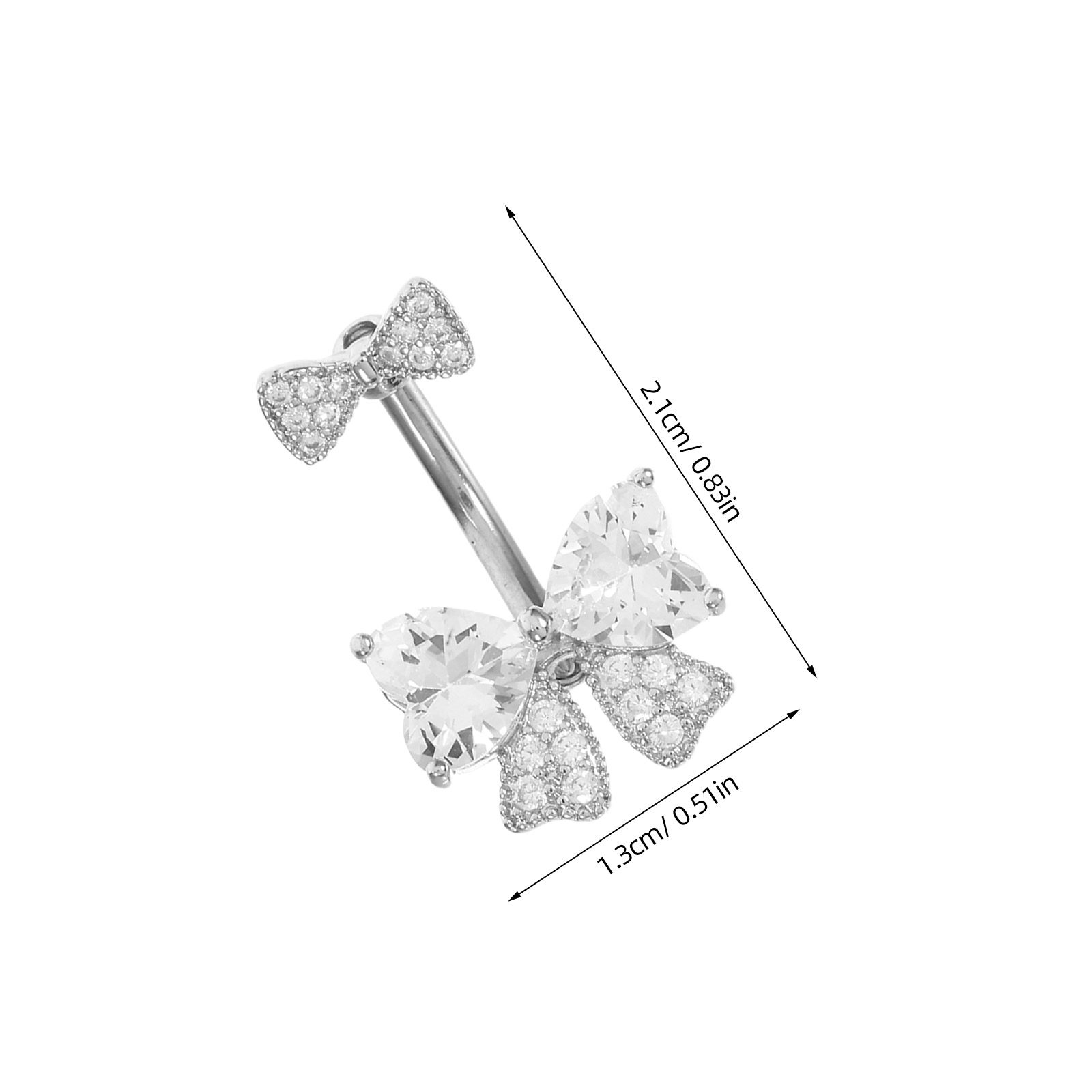 Damskie kolczyki do pępka ze s – Body Jewelry For Sensitive Skin recenzja i cena