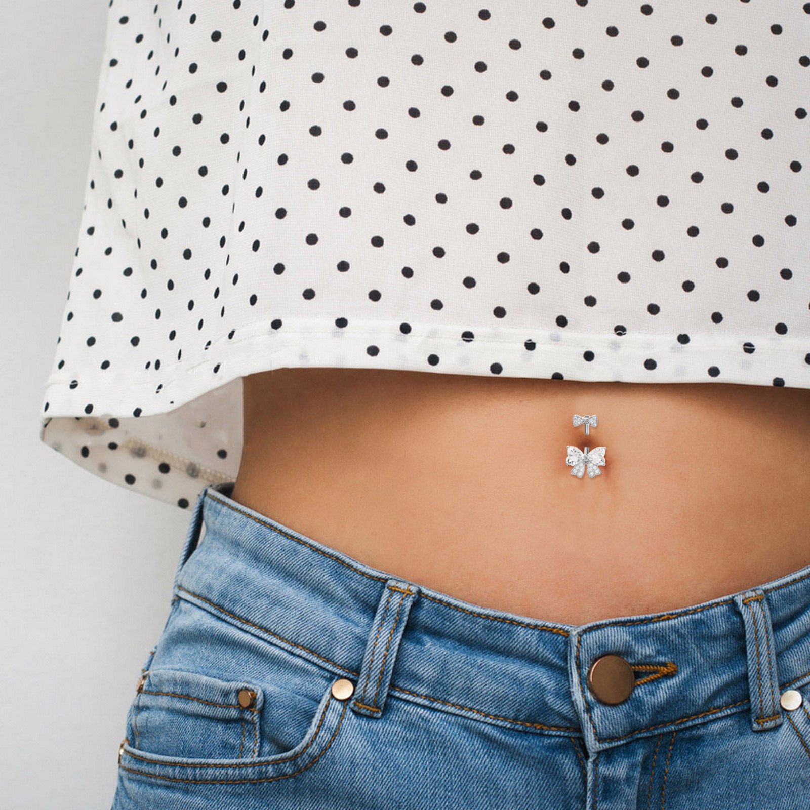 Damskie kolczyki do pępka ze s – Body Jewelry For Sensitive Skin recenzja i cena