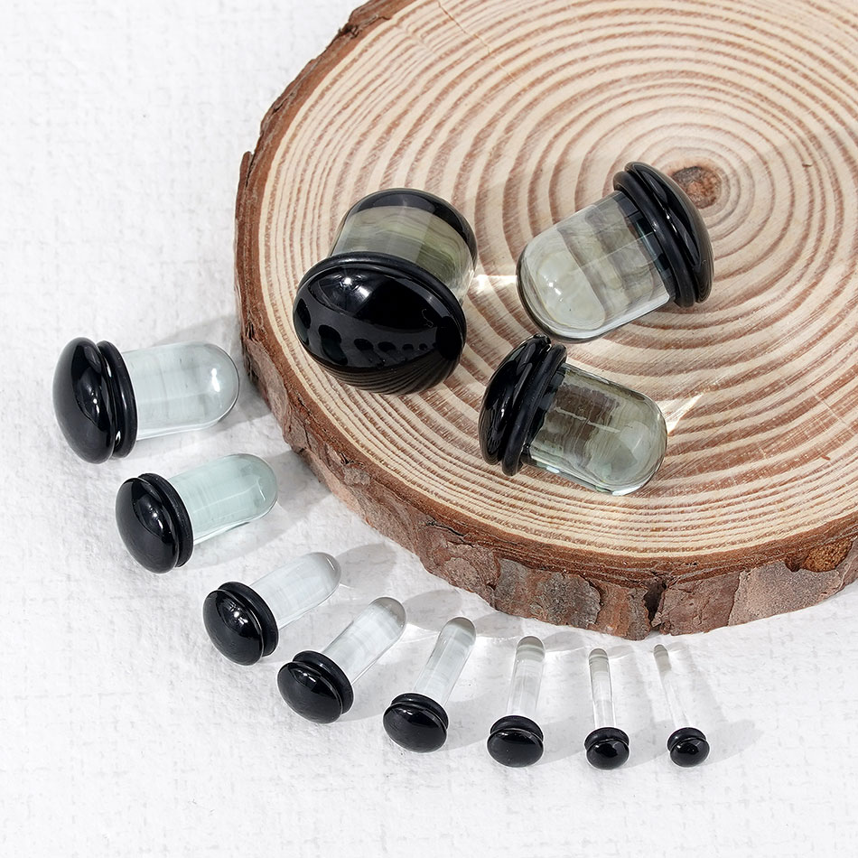 2 szt. Szklane Rozpychacze do  – Body Jewelry Ear Plugs recenzja i cena