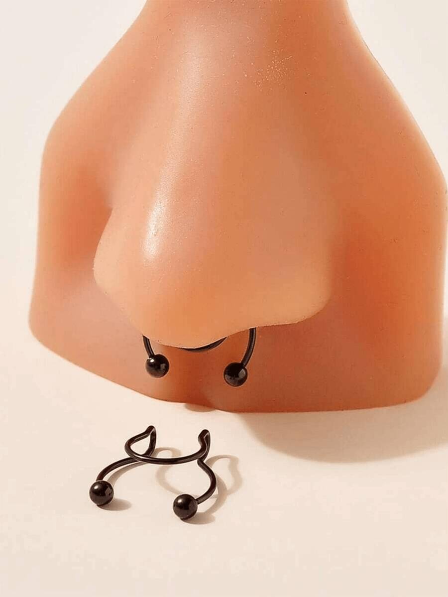 2 sztuki – metalowe kolczyki d – Body Jewelry Septum recenzja i cena