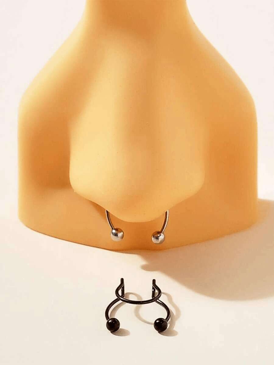 2 sztuki – metalowe kolczyki d – Body Jewelry Septum recenzja i cena