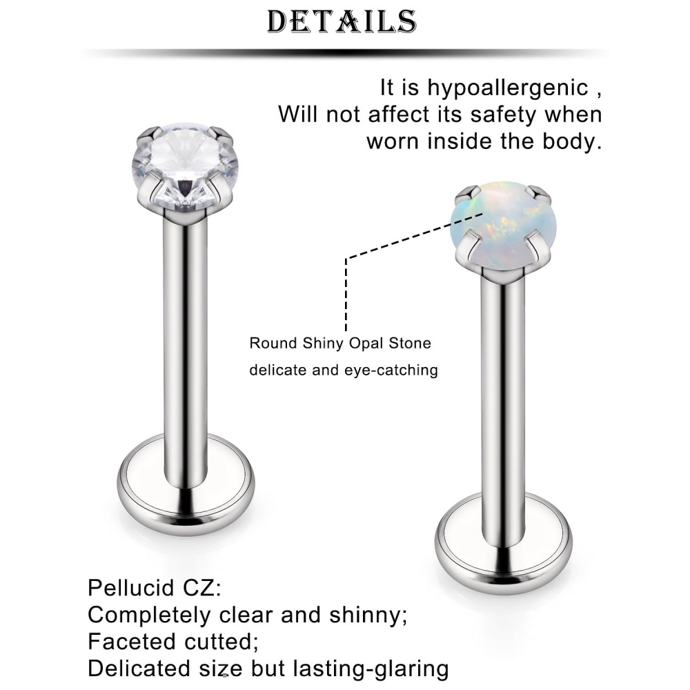 16G pierścienie nosa ze stali  – Body Jewelry For Sensitive Skin recenzja i cena