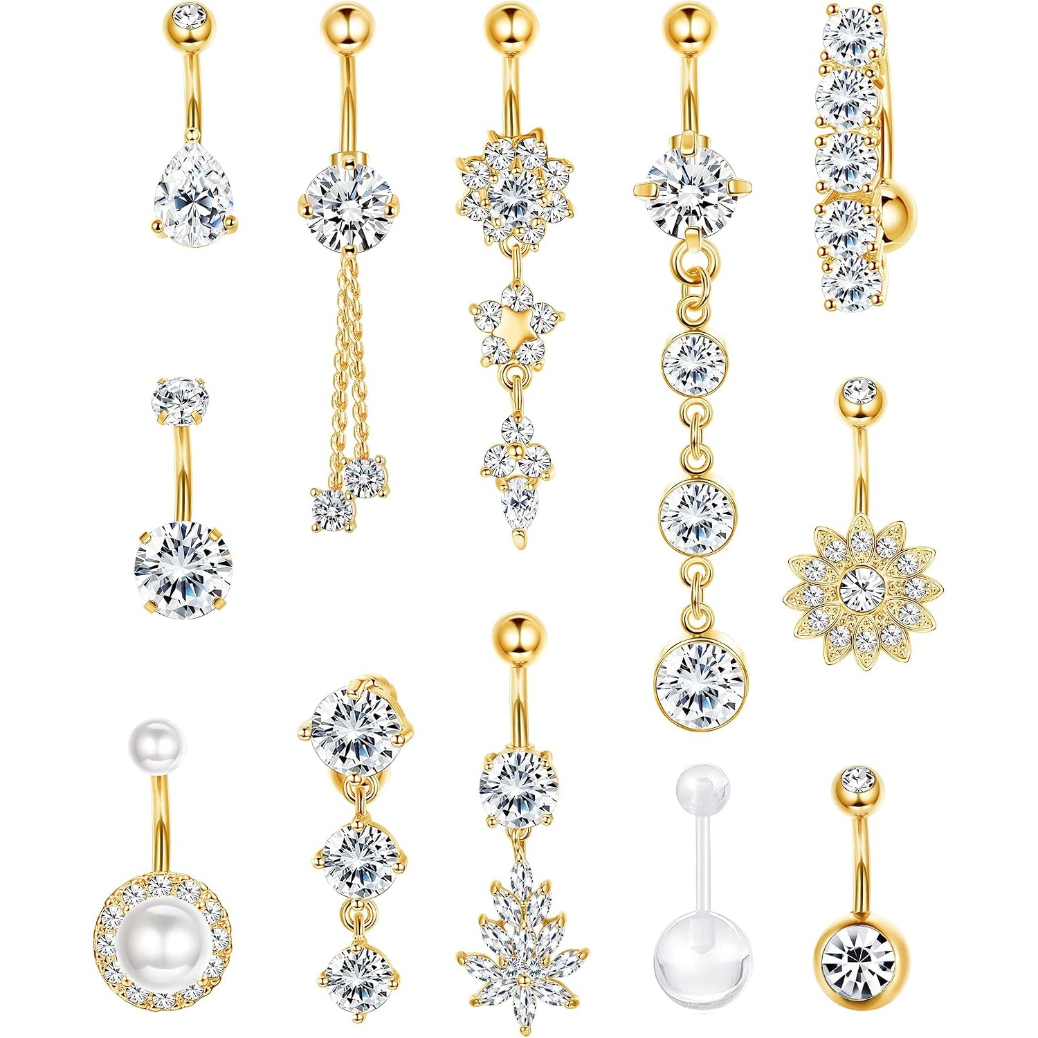 FASACCO 1 szt. 14G Kolczyki do – Body Jewelry For Sensitive Skin recenzja i cena