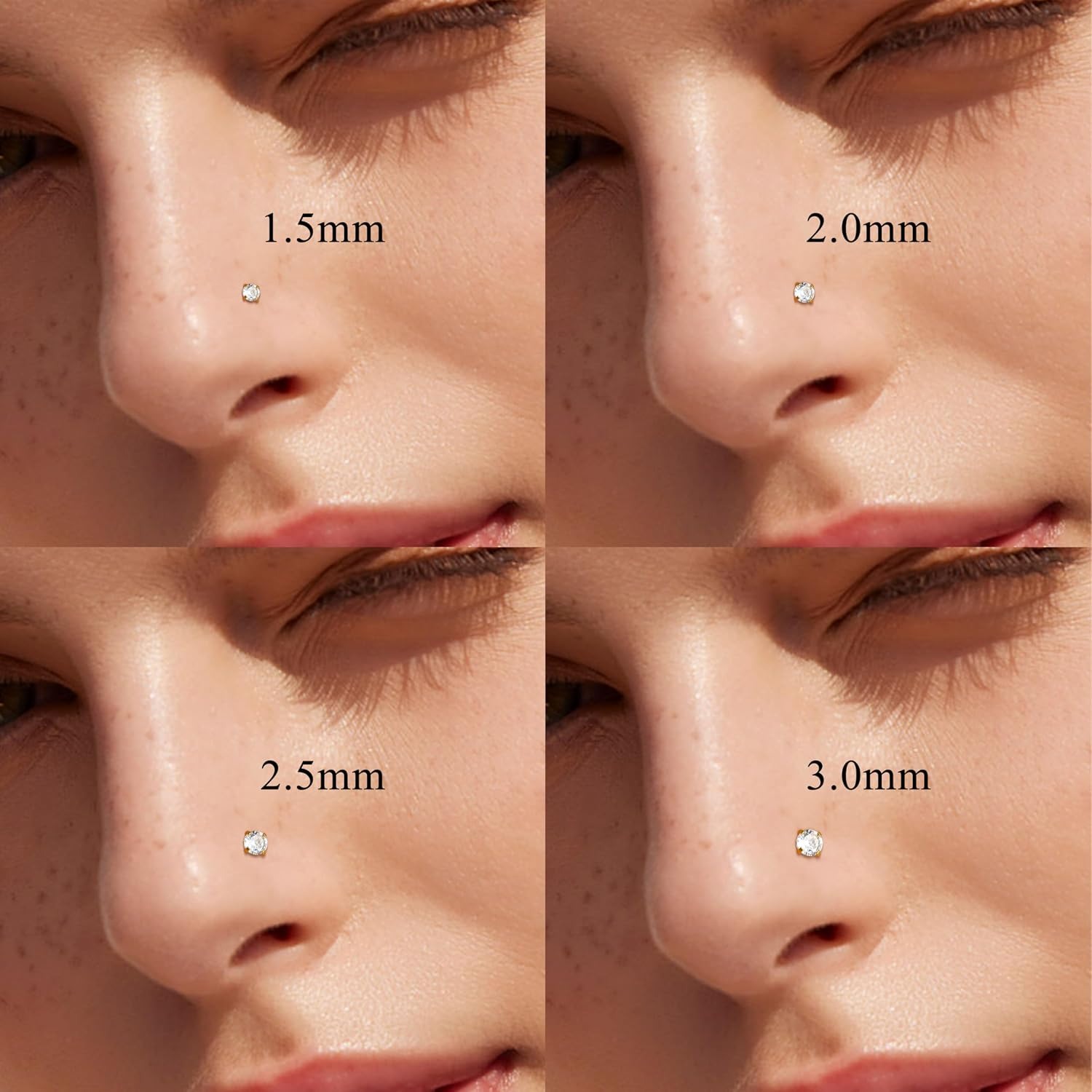 ORAZIO 8 szt. kolczyków do nos – Body Jewelry For Sensitive Skin recenzja i cena