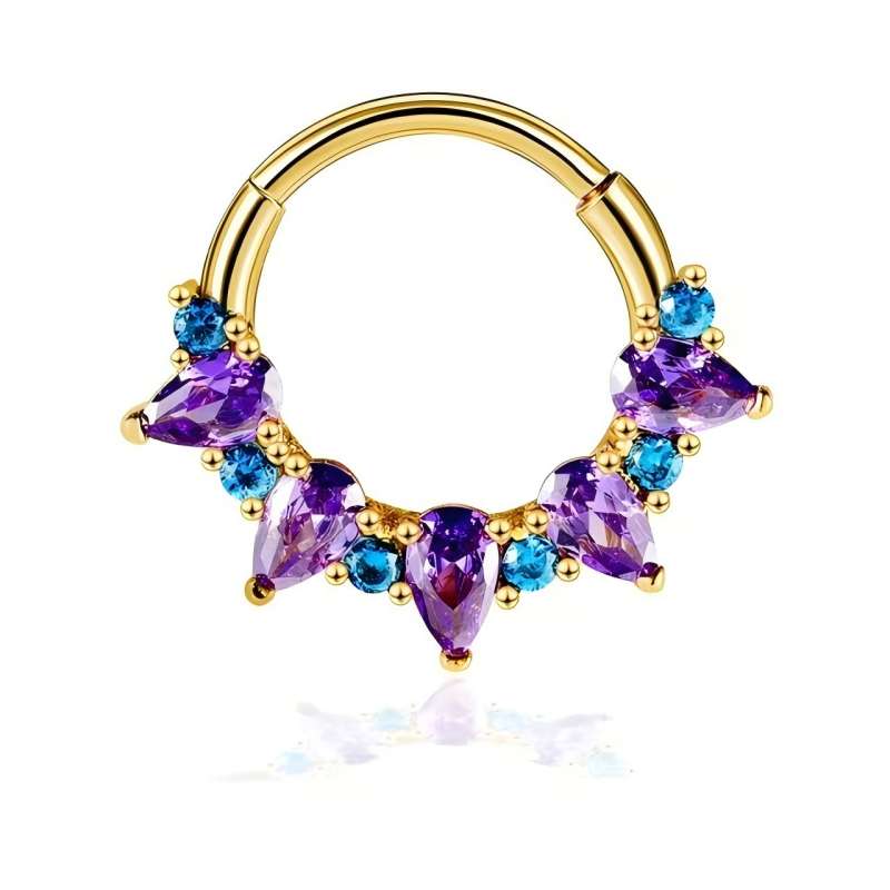 Kwadratowe kolczyki do nosa z  – Body Jewelry Septum recenzja i cena