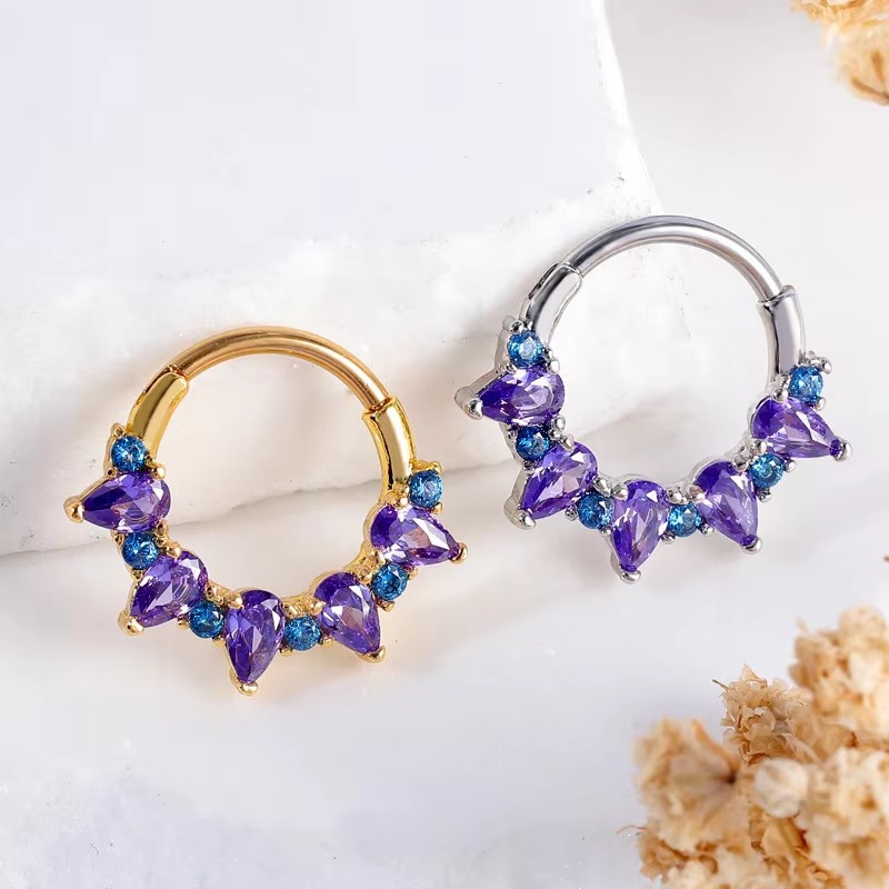 Kwadratowe kolczyki do nosa z  – Body Jewelry Septum recenzja i cena