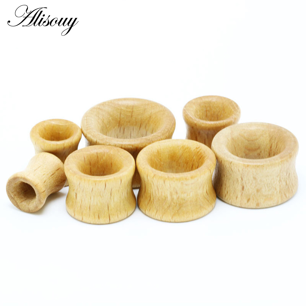 1 szt. Modne drewniane tunele  – Body Jewelry Ear Plugs recenzja i cena