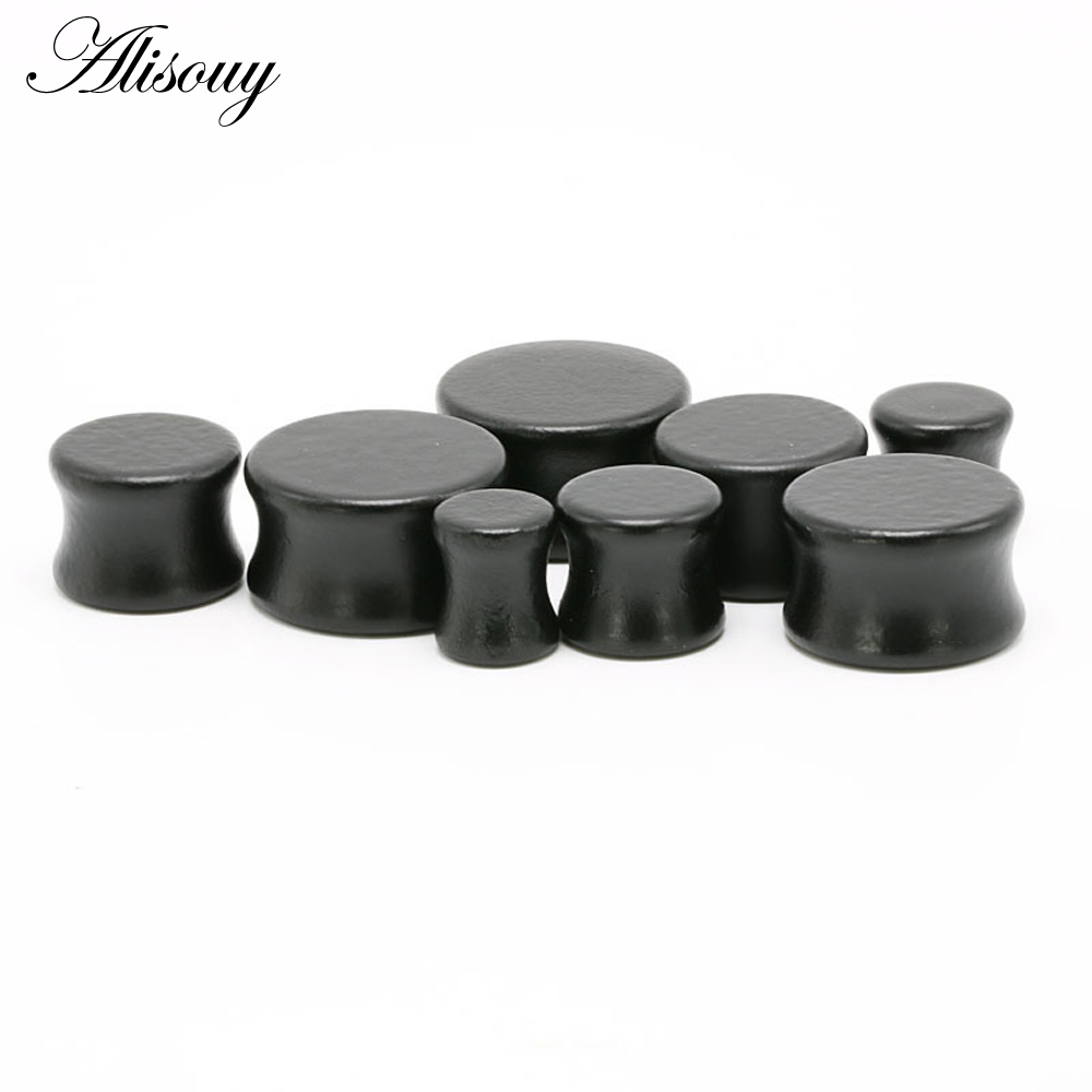 1 szt. Modne drewniane tunele  – Body Jewelry Ear Plugs recenzja i cena