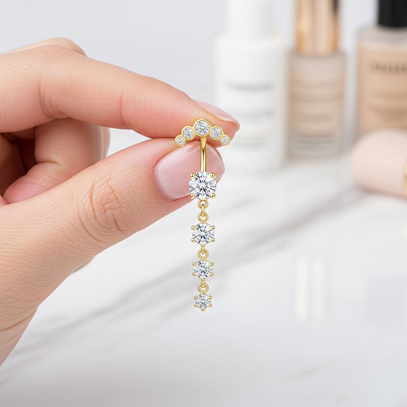 5 szt. Kolczyki do pępka ze st – Body Jewelry For Sensitive Skin recenzja i cena