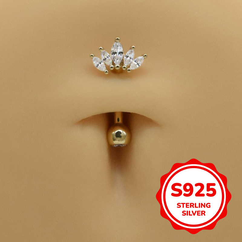 Srebrne kolczyki do pępka ze s – Body Jewelry Trend recenzja i cena