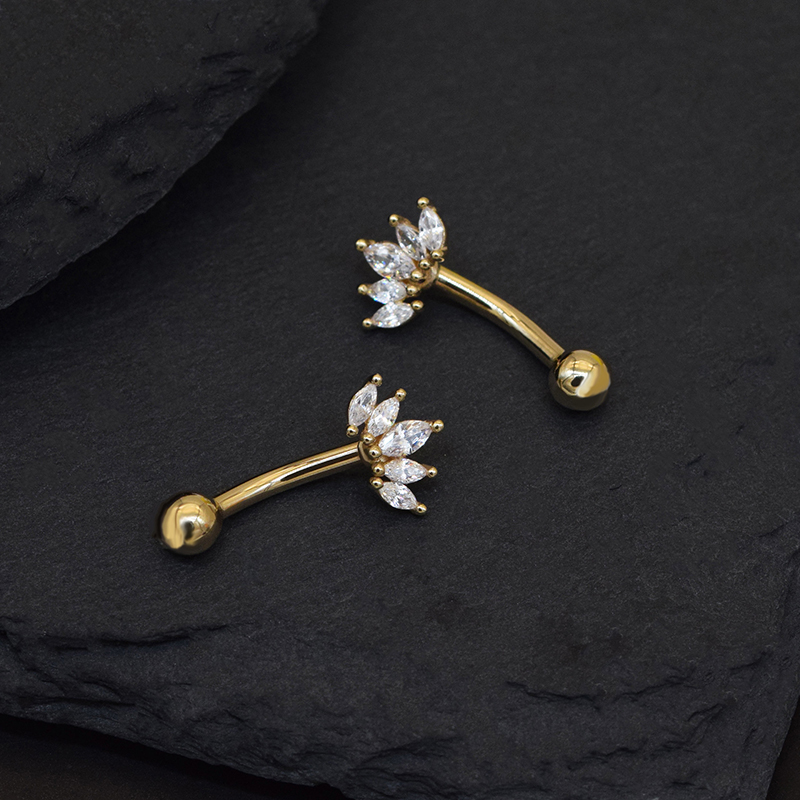 Srebrne kolczyki do pępka ze s – Body Jewelry Trend recenzja i cena