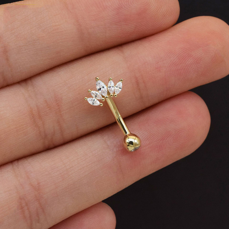 Srebrne kolczyki do pępka ze s – Body Jewelry Trend recenzja i cena