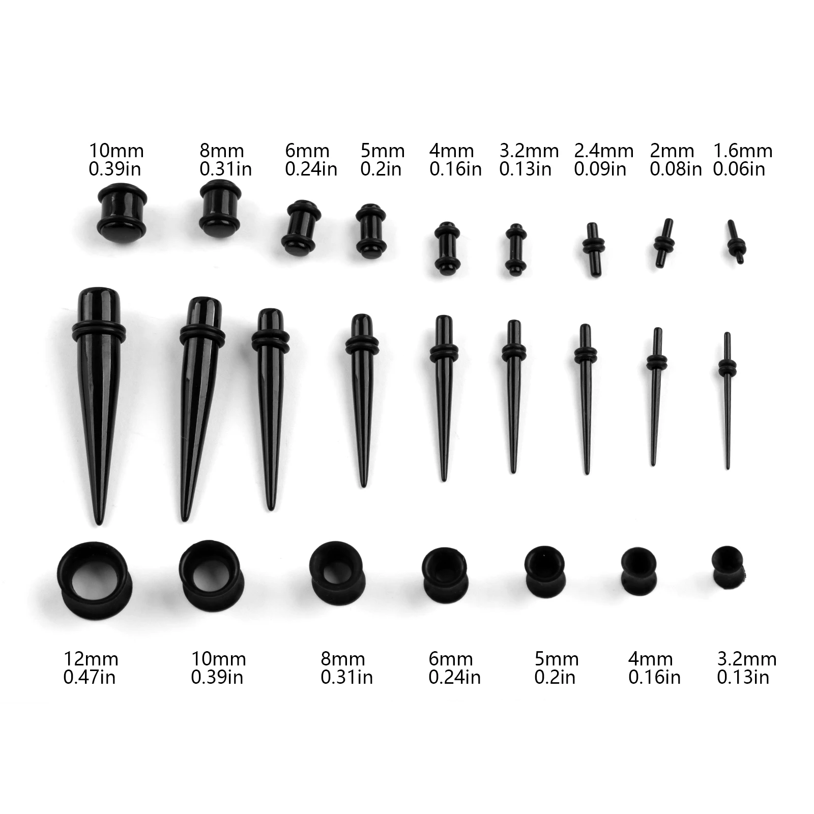 36/50 sztuk/zestaw akrylowe pr – Body Jewelry Ear Plugs recenzja i cena