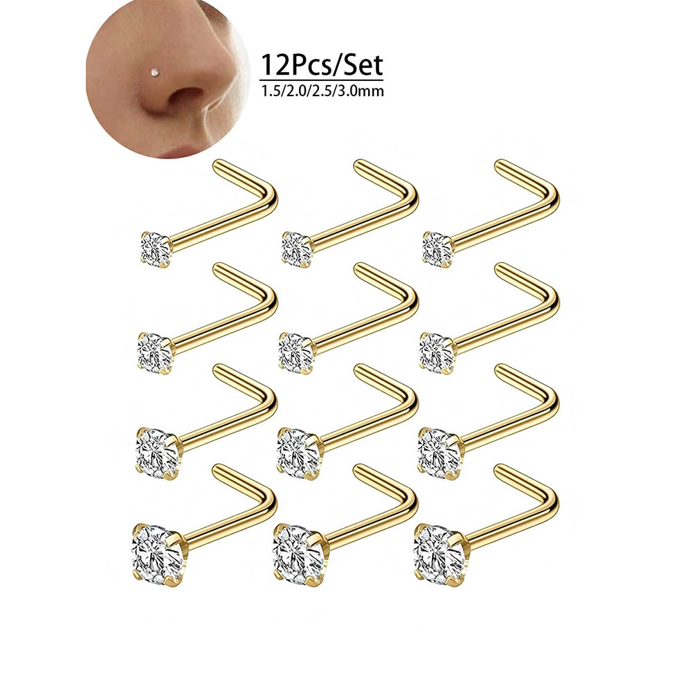 12-częściowy pełny zestaw hipo – Body Jewelry Hypoallergenic recenzja i cena