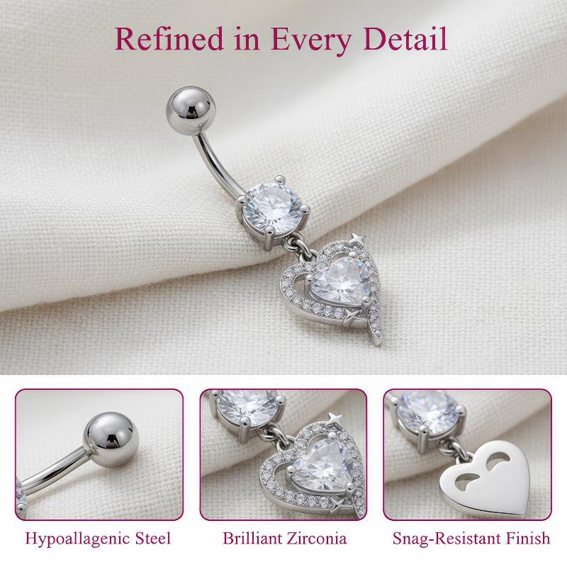 1 szt. Wykwintny kolczyk do pę – Body Jewelry Surgical Steel recenzja i cena