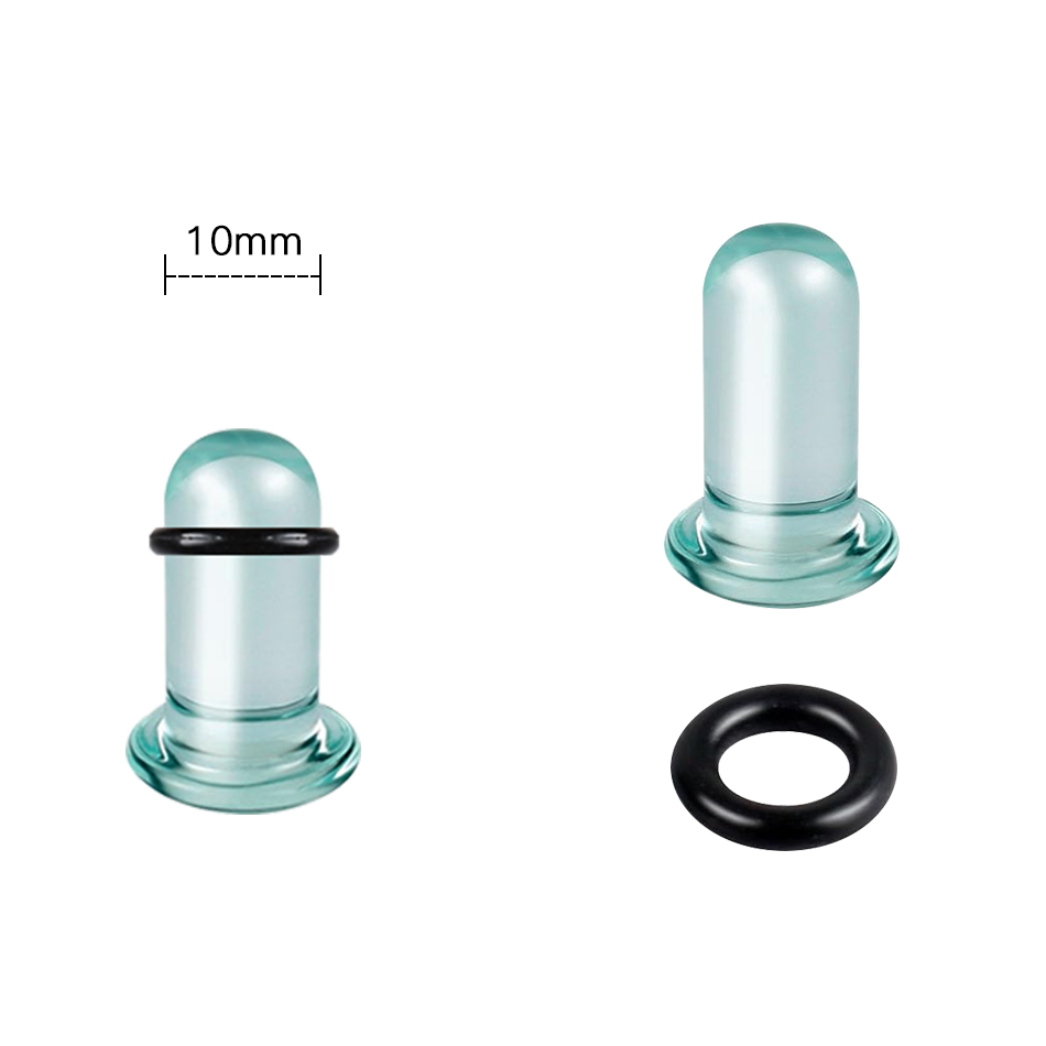 1 para szklane tunele do uszu  – Body Jewelry Ear Plugs recenzja i cena